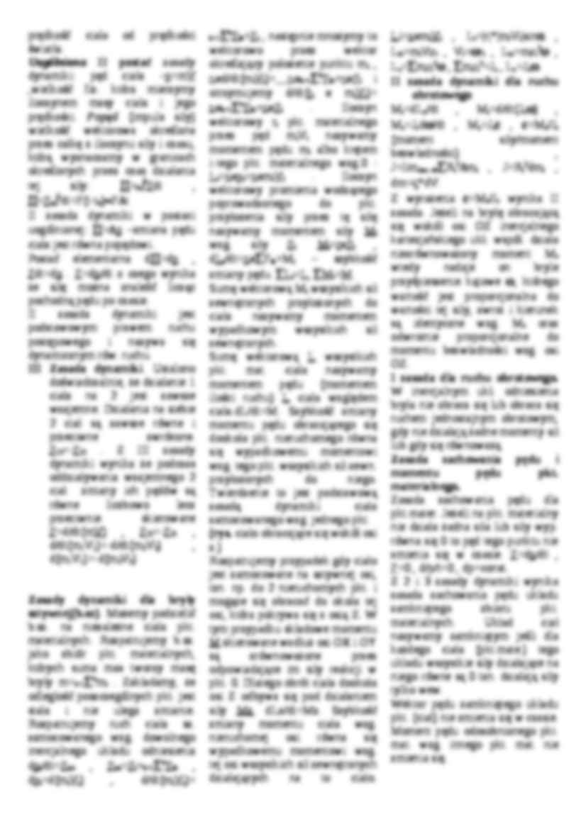 Dynamika ruchu postępowego i obrotowego - strona 3