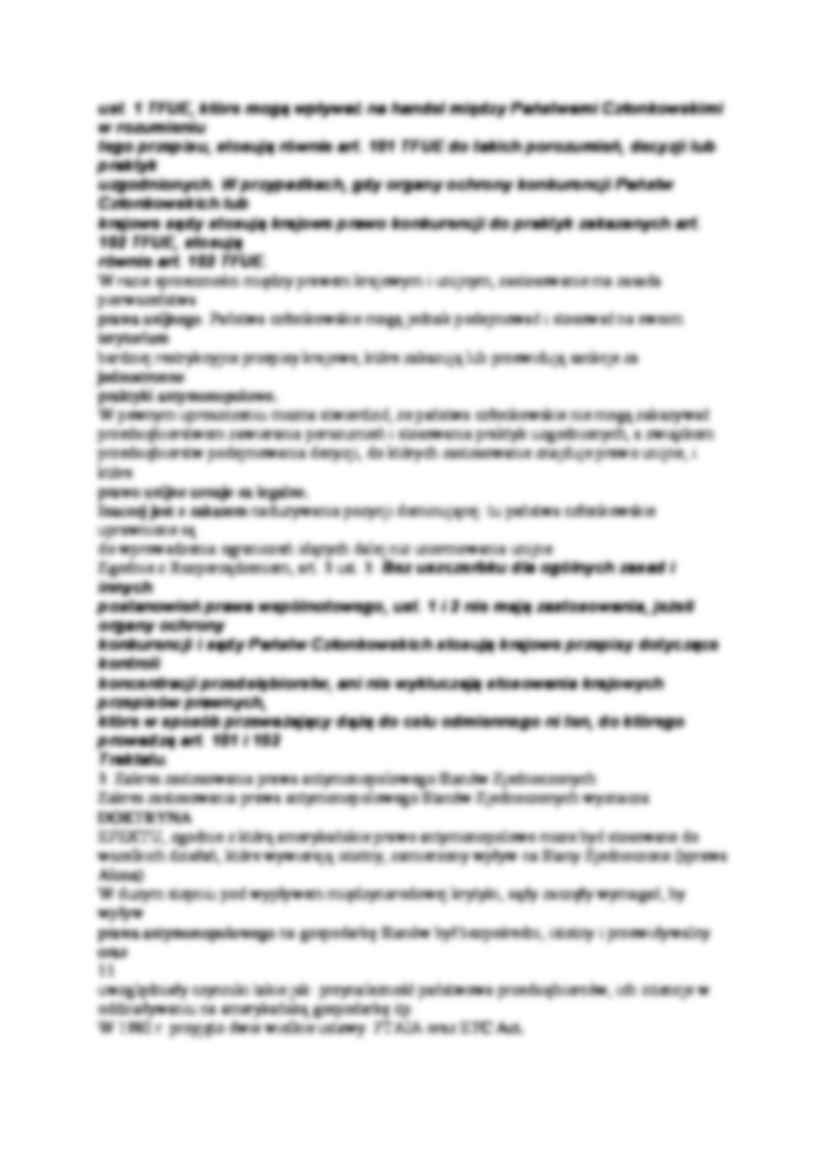 Zakres stosowania poszczególnych systemów prawa antymonopolowego - strona 2