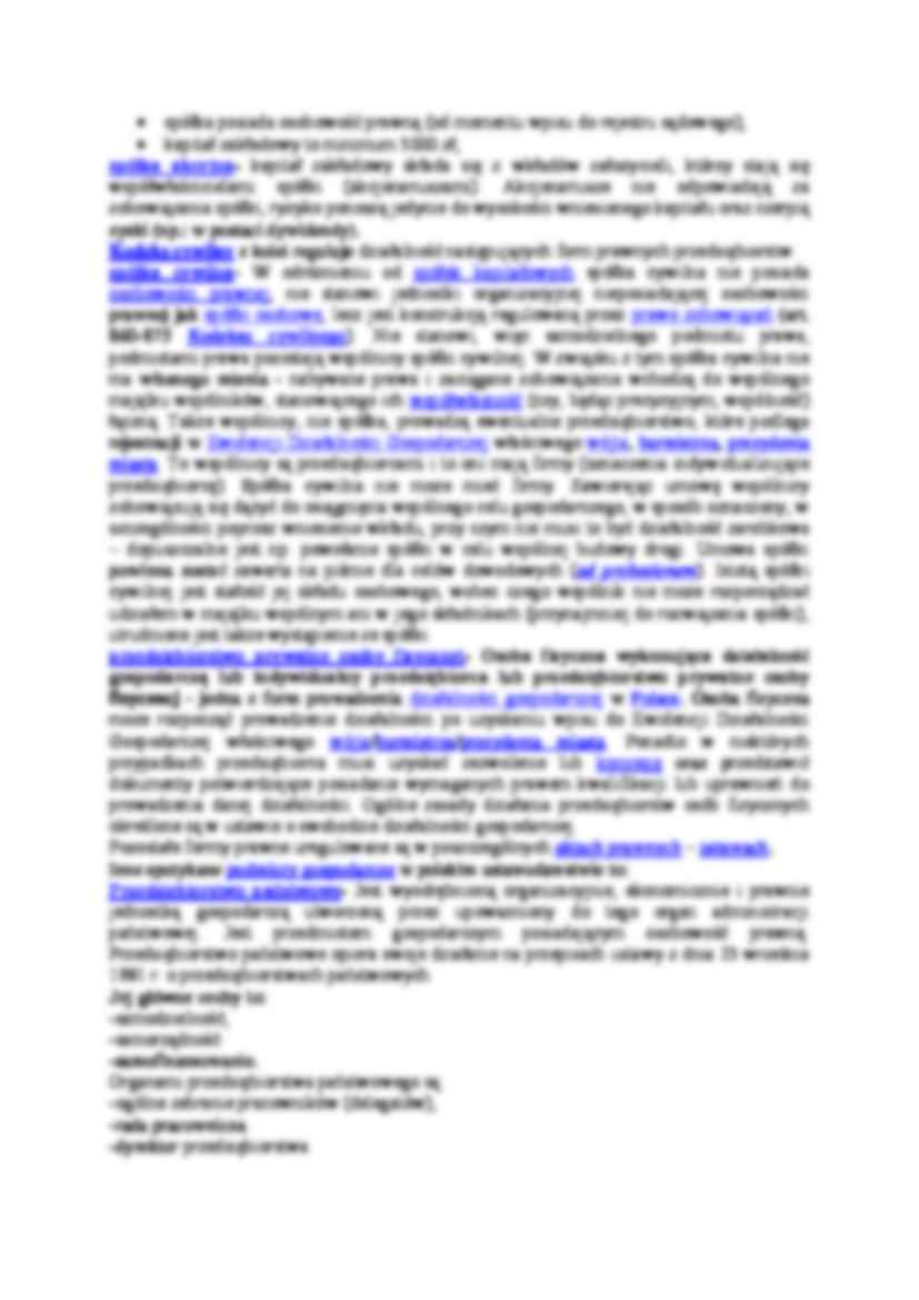 Formy prawne przedsiębiorstw w gospodarce rynkowej - strona 2