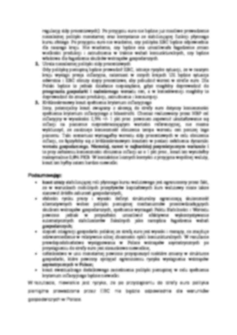 Korzyści i zagrożenia związane z przyjęciem euro w Polsce - strona 3