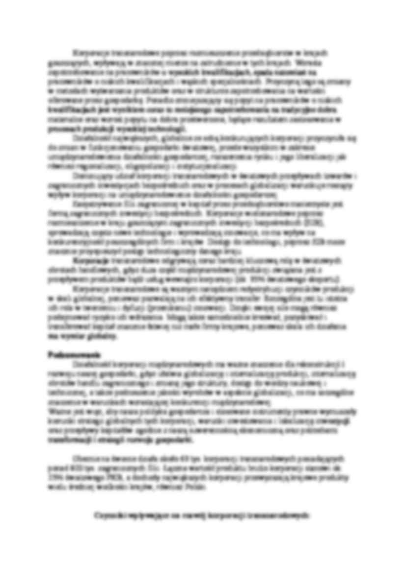 Wpływ dużych korporacji transnarodowych na rozwój współczesnej gospodarki - strona 2