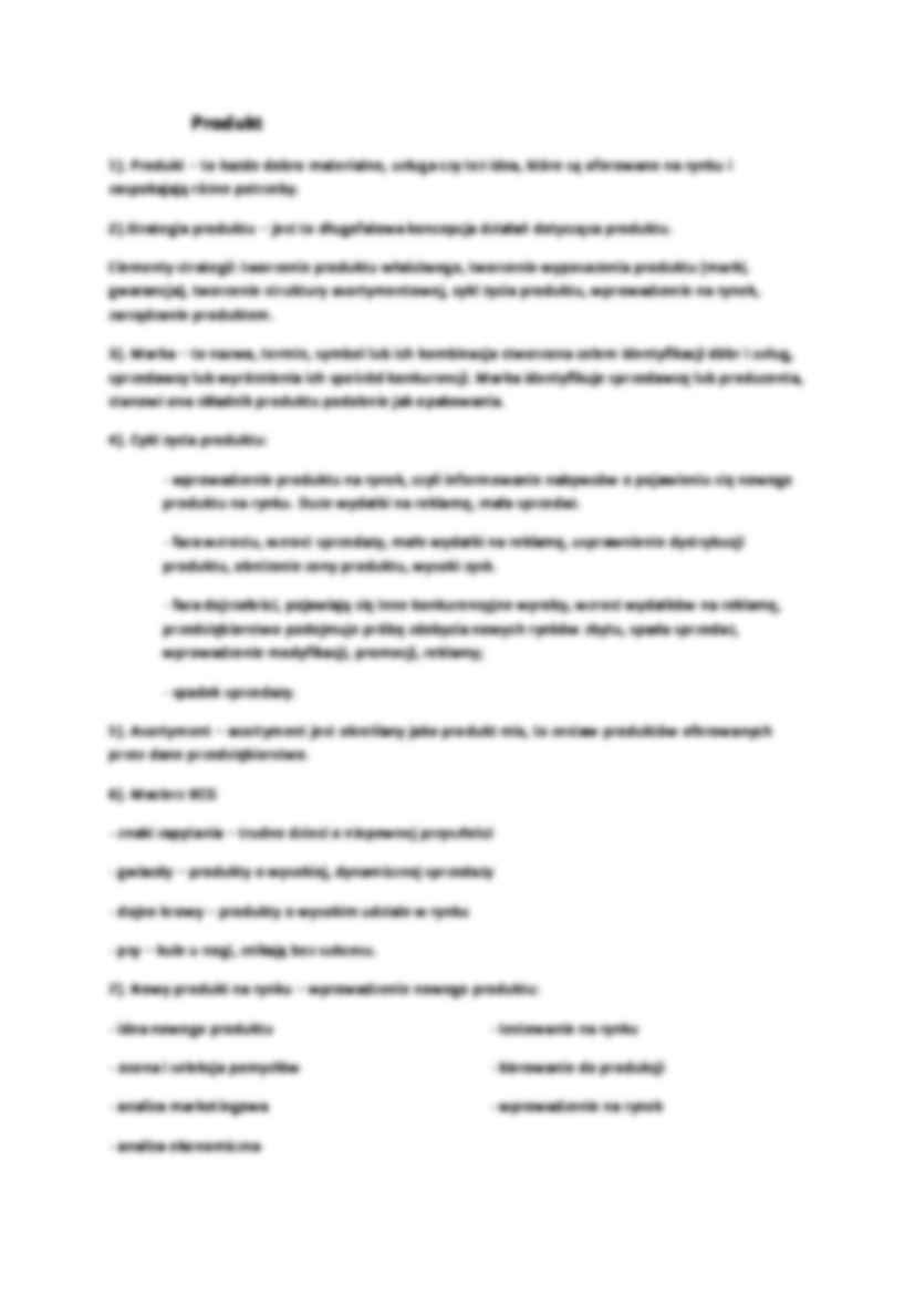 Rynek i produkt - omówienie - strona 2