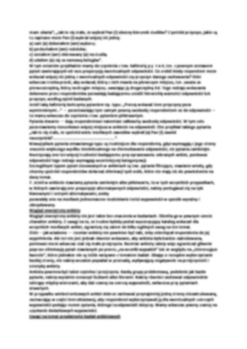 Ankieta jako narzędzie badawcze - strona 3