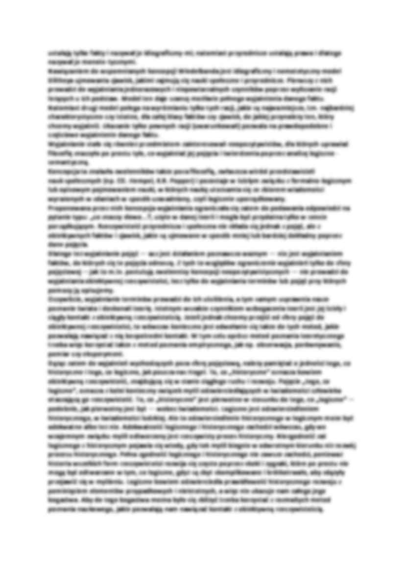 Rozwój poglądów na temat naukowego wyjaśniania zjawisk społecznych - strona 2