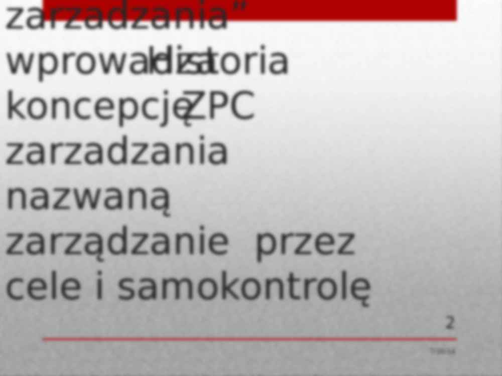Zarządzanie przez cele i delegowanie uprawnień - strona 2