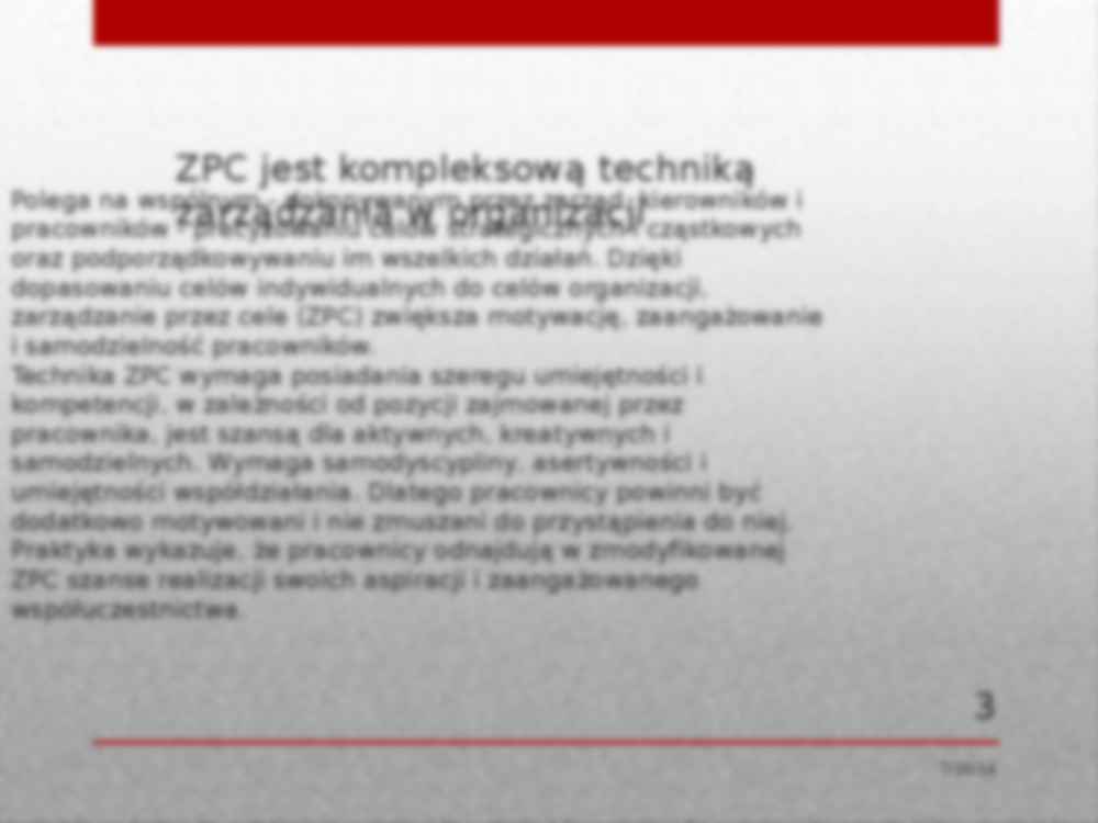 Zarządzanie przez cele i delegowanie uprawnień - strona 3