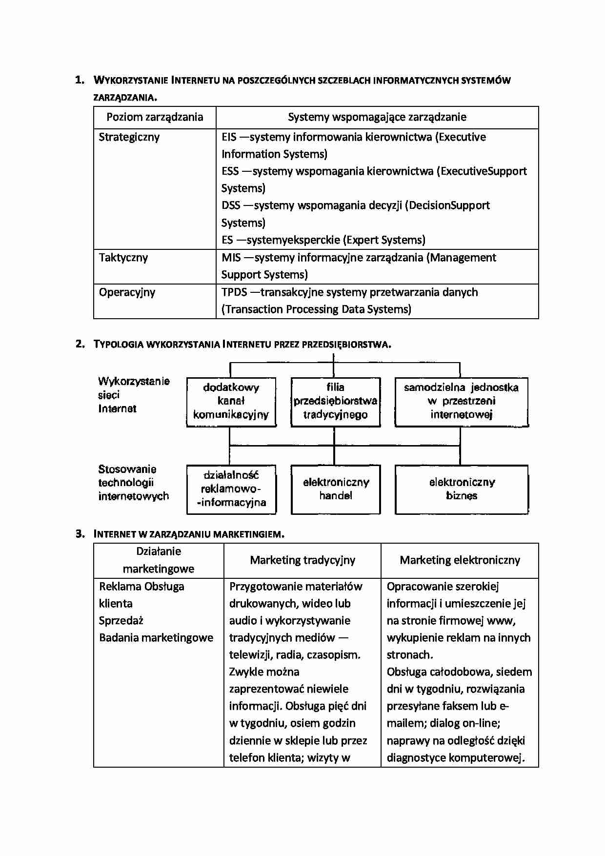 Wykorzystanie internetu w marketingu - strona 1