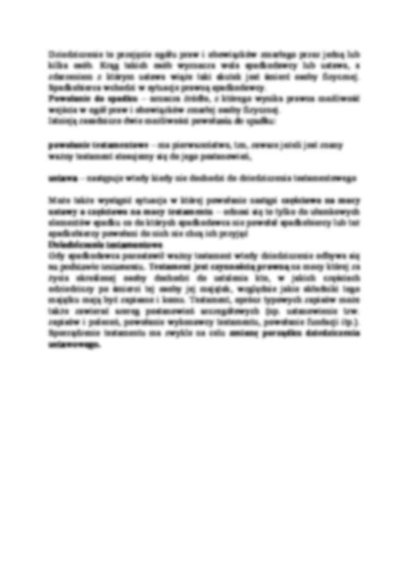 Spadek, dziedziczenie testamentowe - strona 2