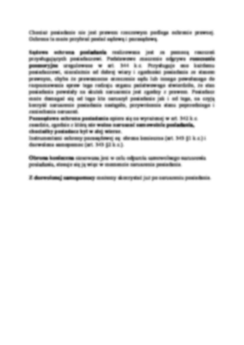 Posiadanie - faktyczna władza nad rzeczą - strona 2