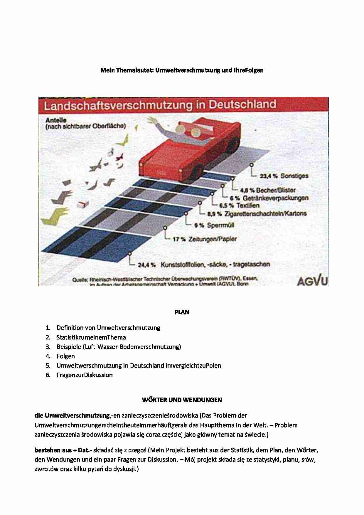 Umweltverschmutzung und Ihre Folgen. - strona 1