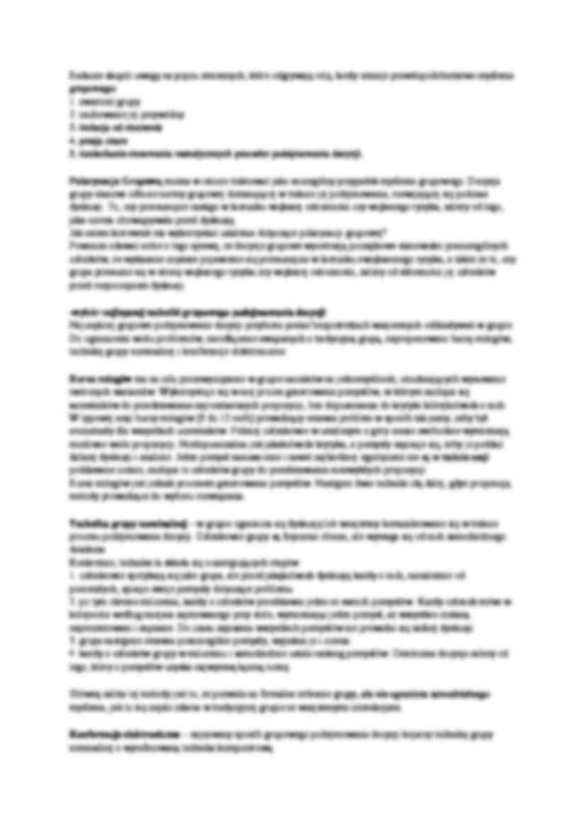 Grupowe podejmowanie decyzji - strona 2