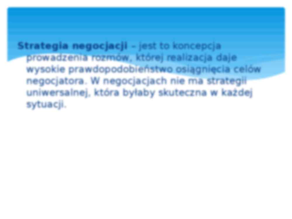 Formułowanie i wybór strategii negocjacji - strona 2