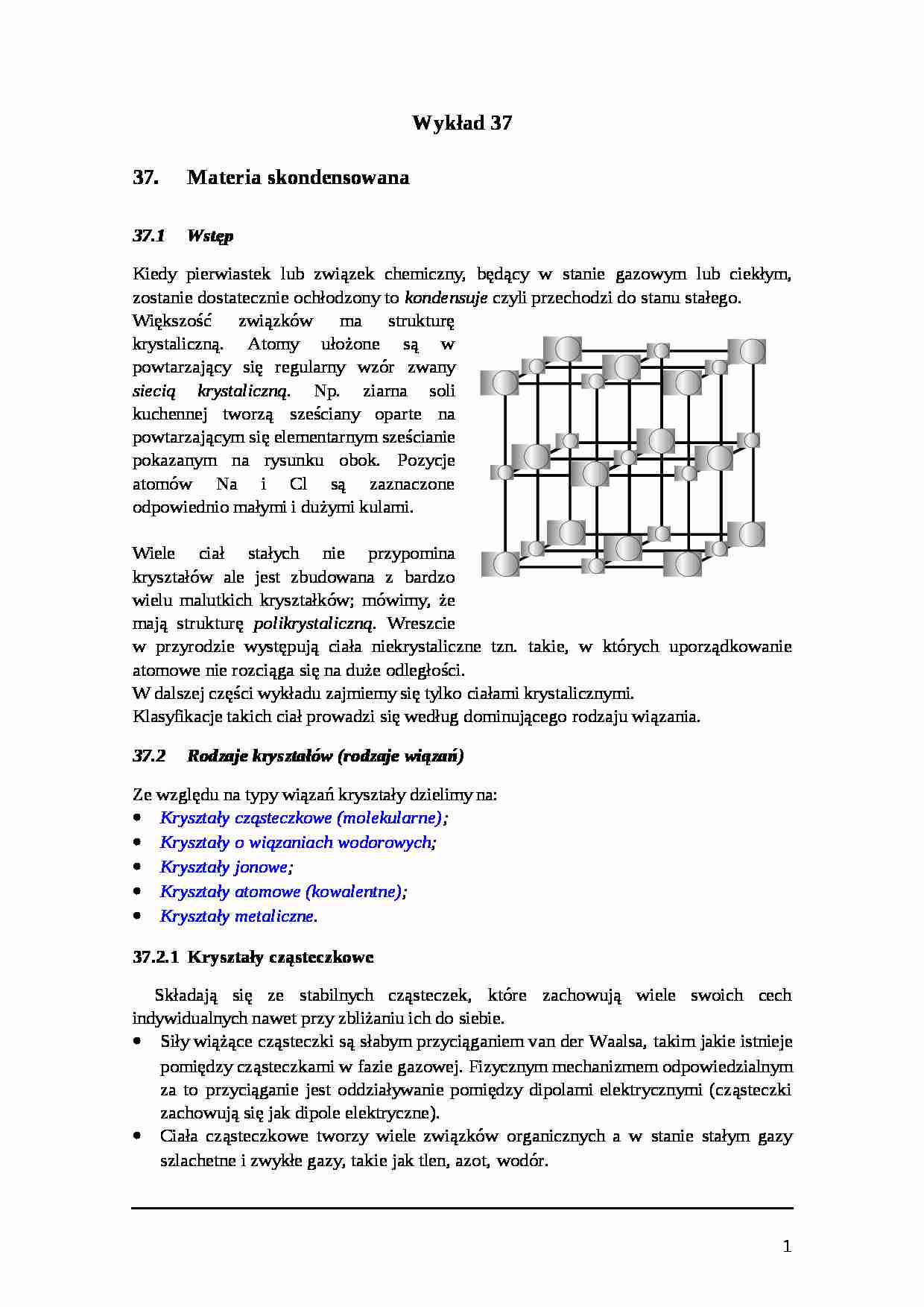 Materia skondensowana - strona 1