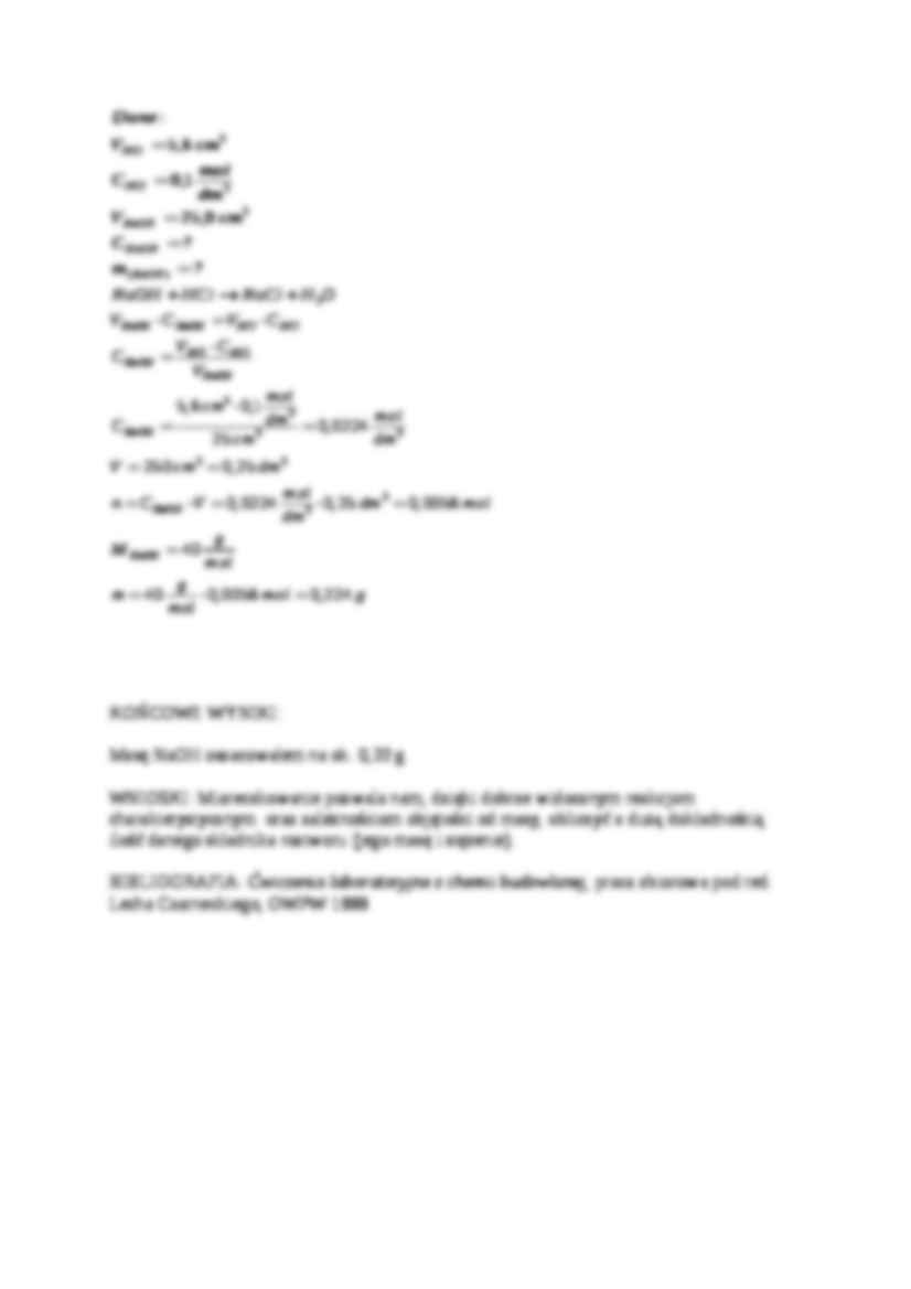 Oznaczanie zawartości wodorotlenku sodu - strona 2