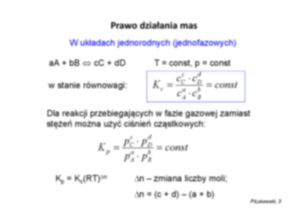 Układ w stanie równowagi chemicznej  - strona 3