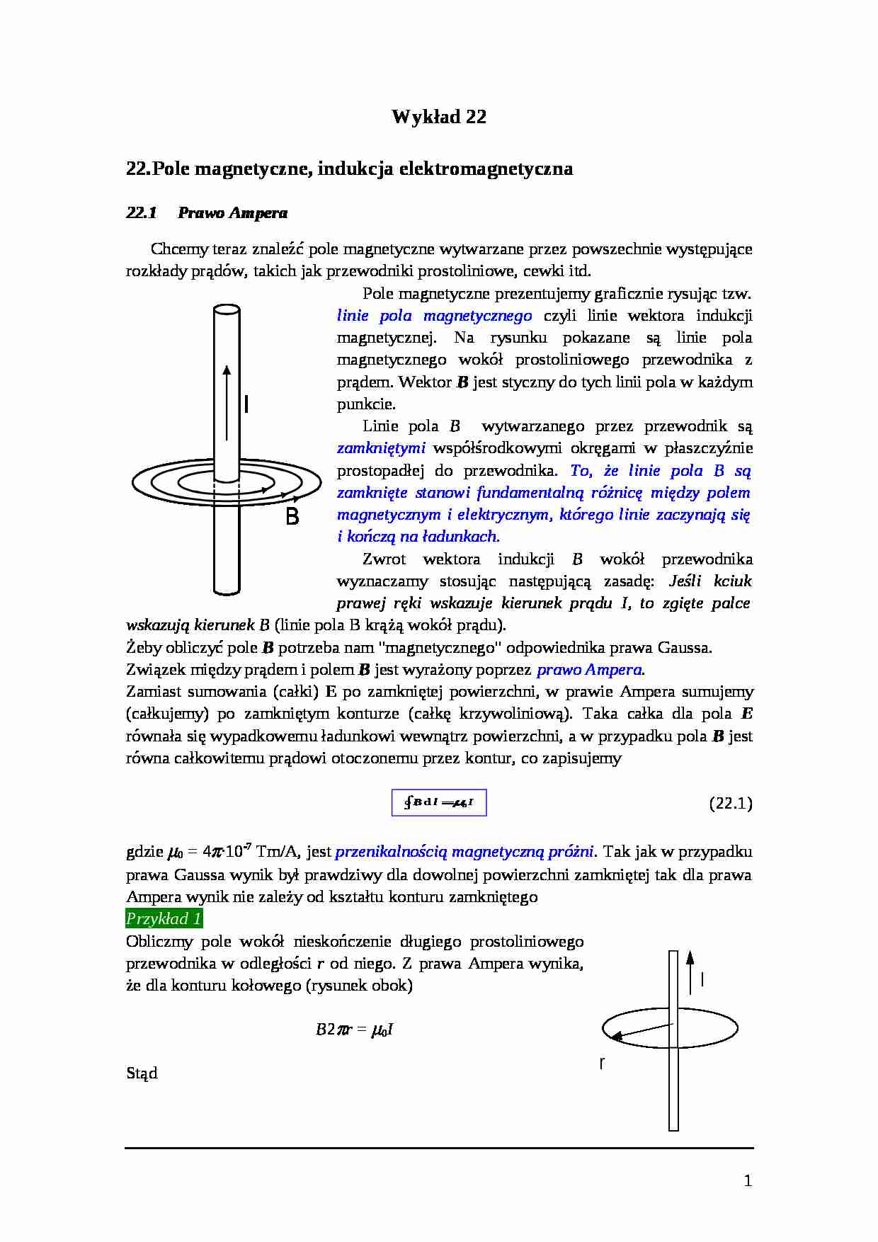 Pole magnetyczne, indukcja elektromagnetyczna - strona 1