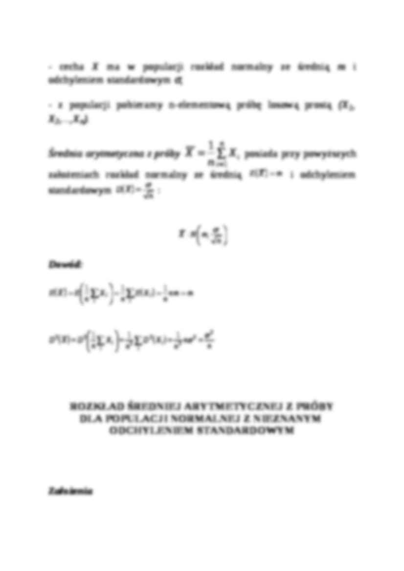 Rozkład statystyk z próby - strona 3