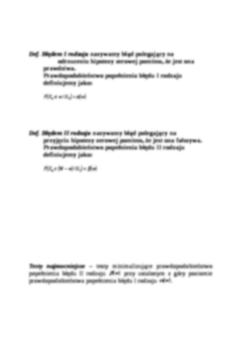 Testowanie hipotez statystycznych - podstawowe pojęcia - strona 3