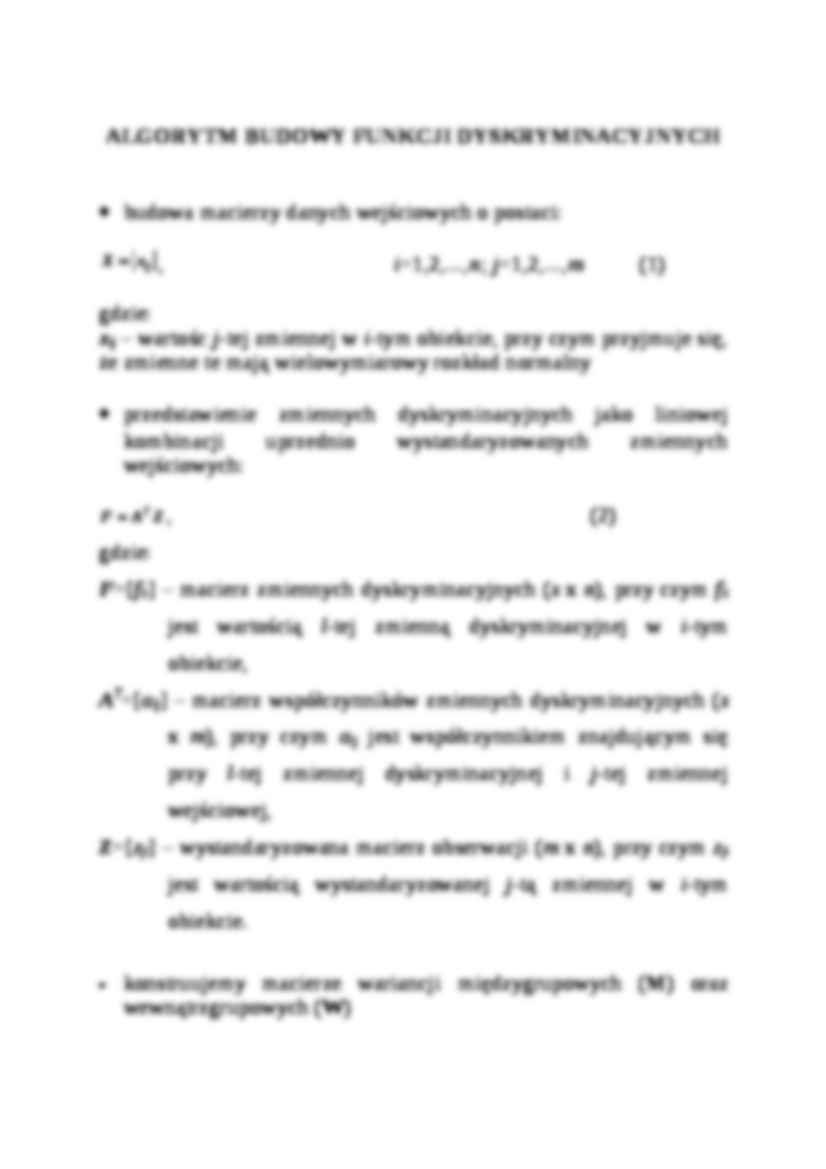 Analiza dyskryminacyjna - charakterystyka - strona 2