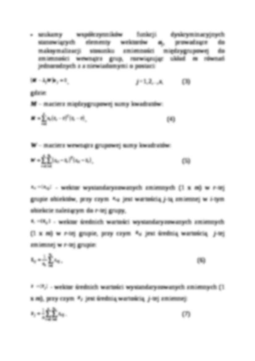 Analiza dyskryminacyjna - charakterystyka - strona 3