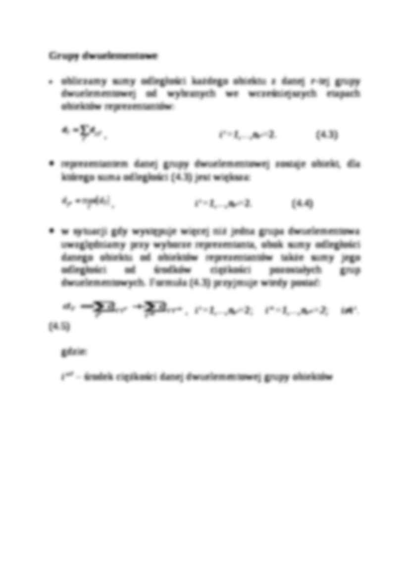 Wybór reprezentantów grup obiektów przestrzennych - strona 3