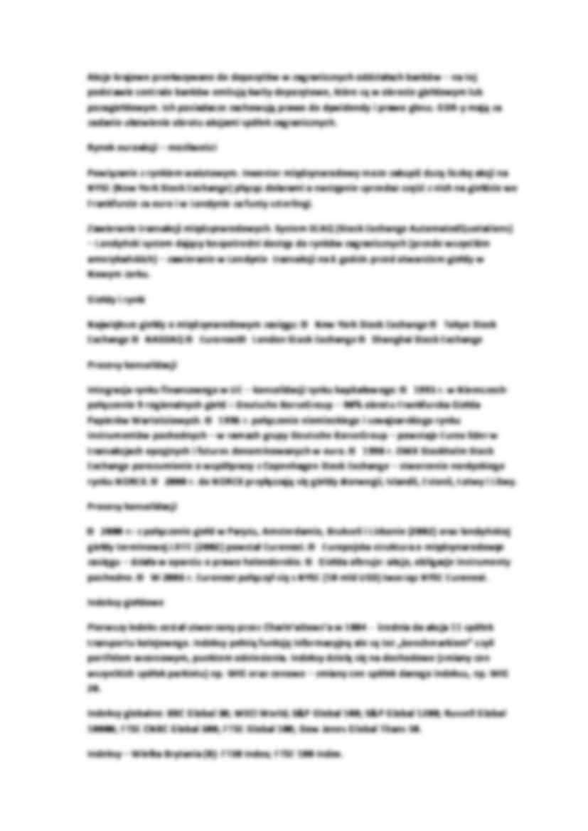 Międzynarodowy rynek kapitałowy - mechanizmy emisji i rozliczeń - strona 3