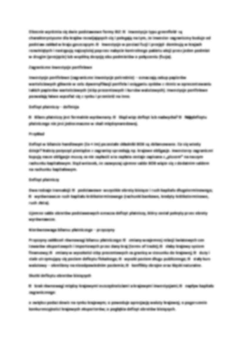 Rodzaje i miechanizm międzynarodowych transferów kapitałowych - strona 3