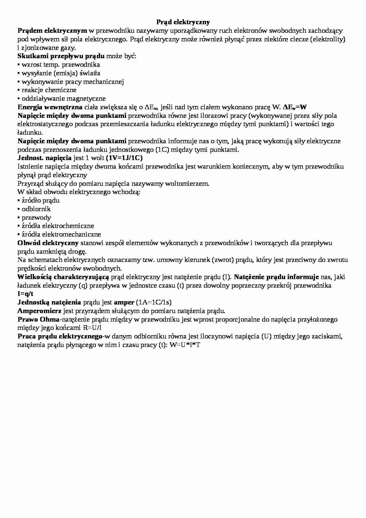 Prąd elektryczny - strona 1