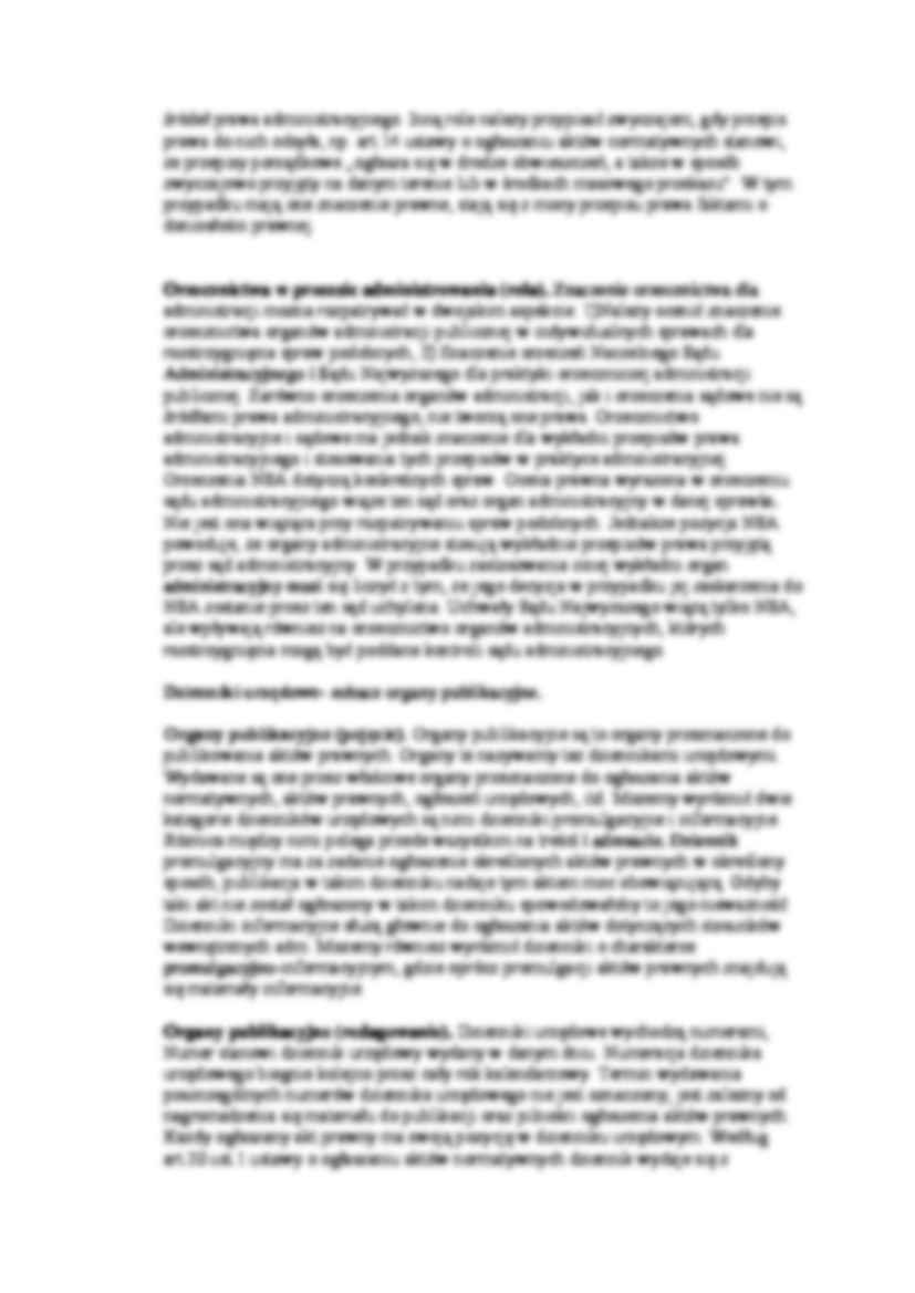 Prawo administracyjne - opracowanie - Akty wewnętrzne - strona 2