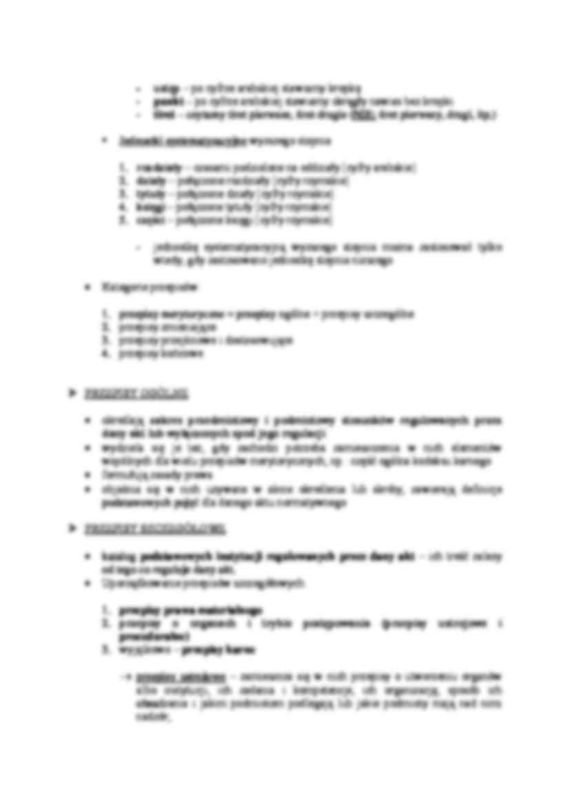 Budowa tekstu prawnego - normy prawne - strona 2