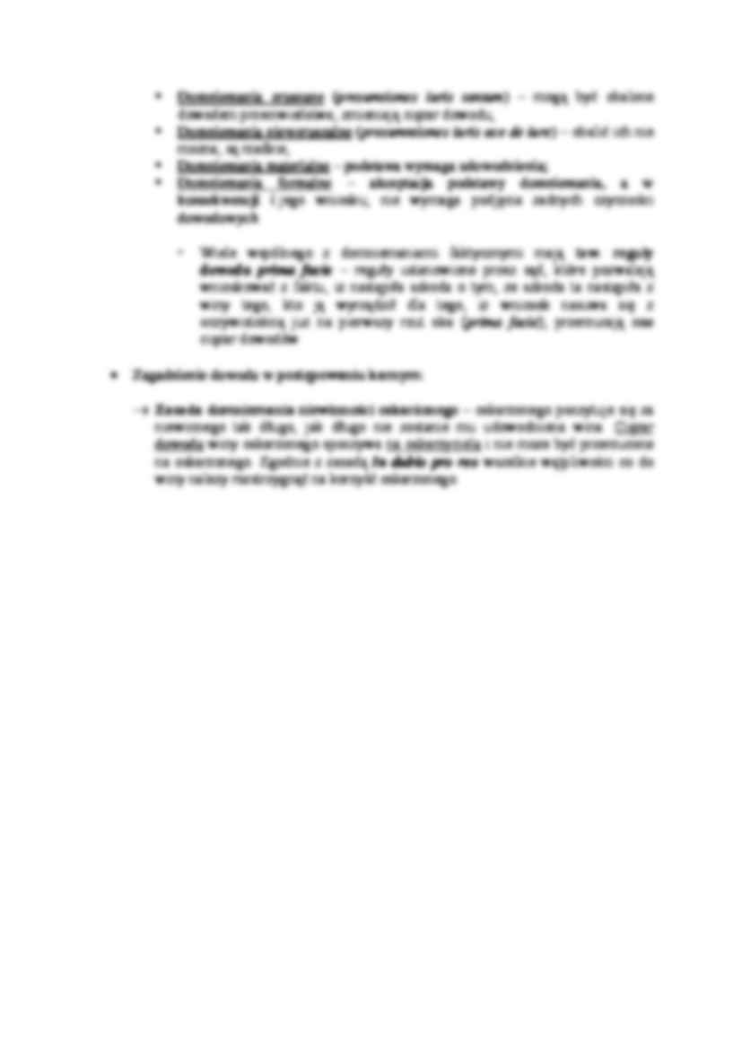 Ciężar dowodu - Domniemania prawne - strona 2