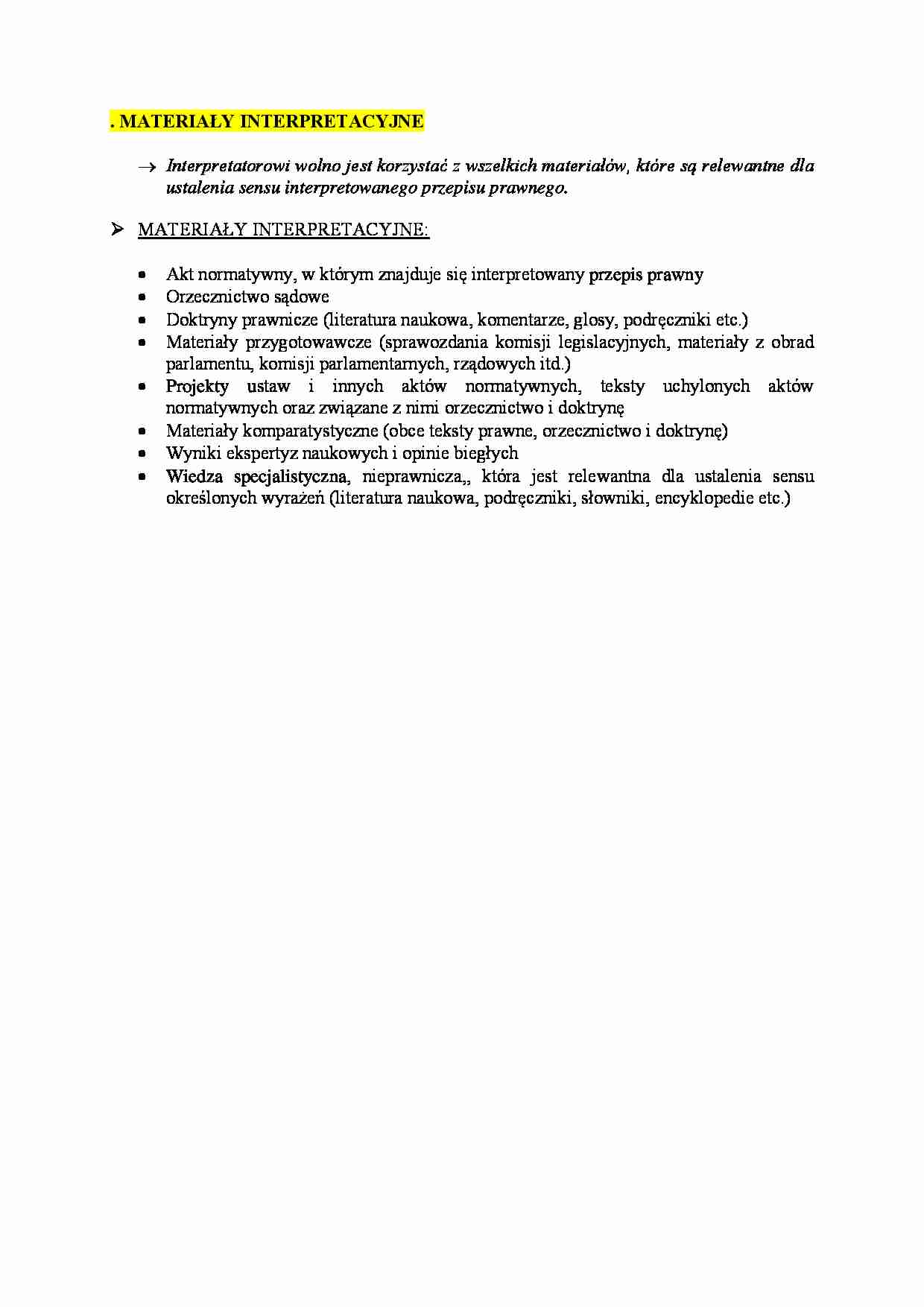 Materiały interpretacyjne - strona 1