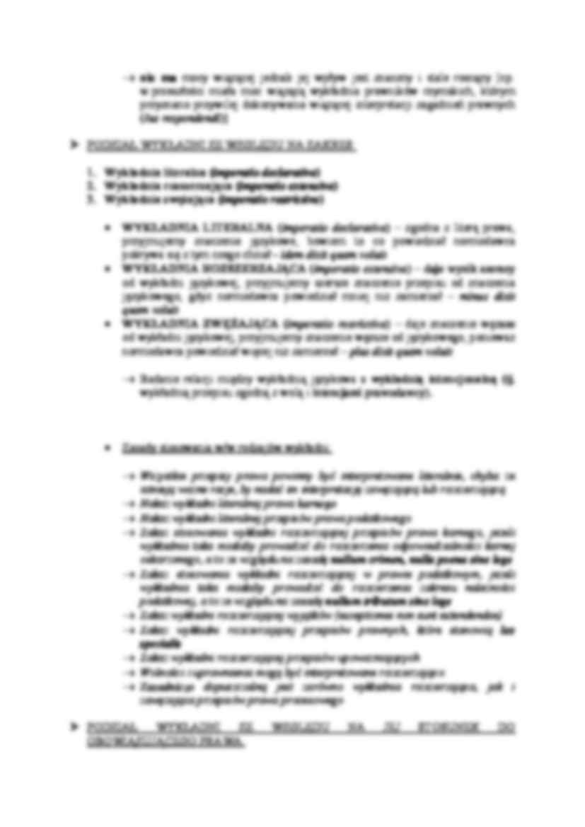 Podziały wykładni - strona 2