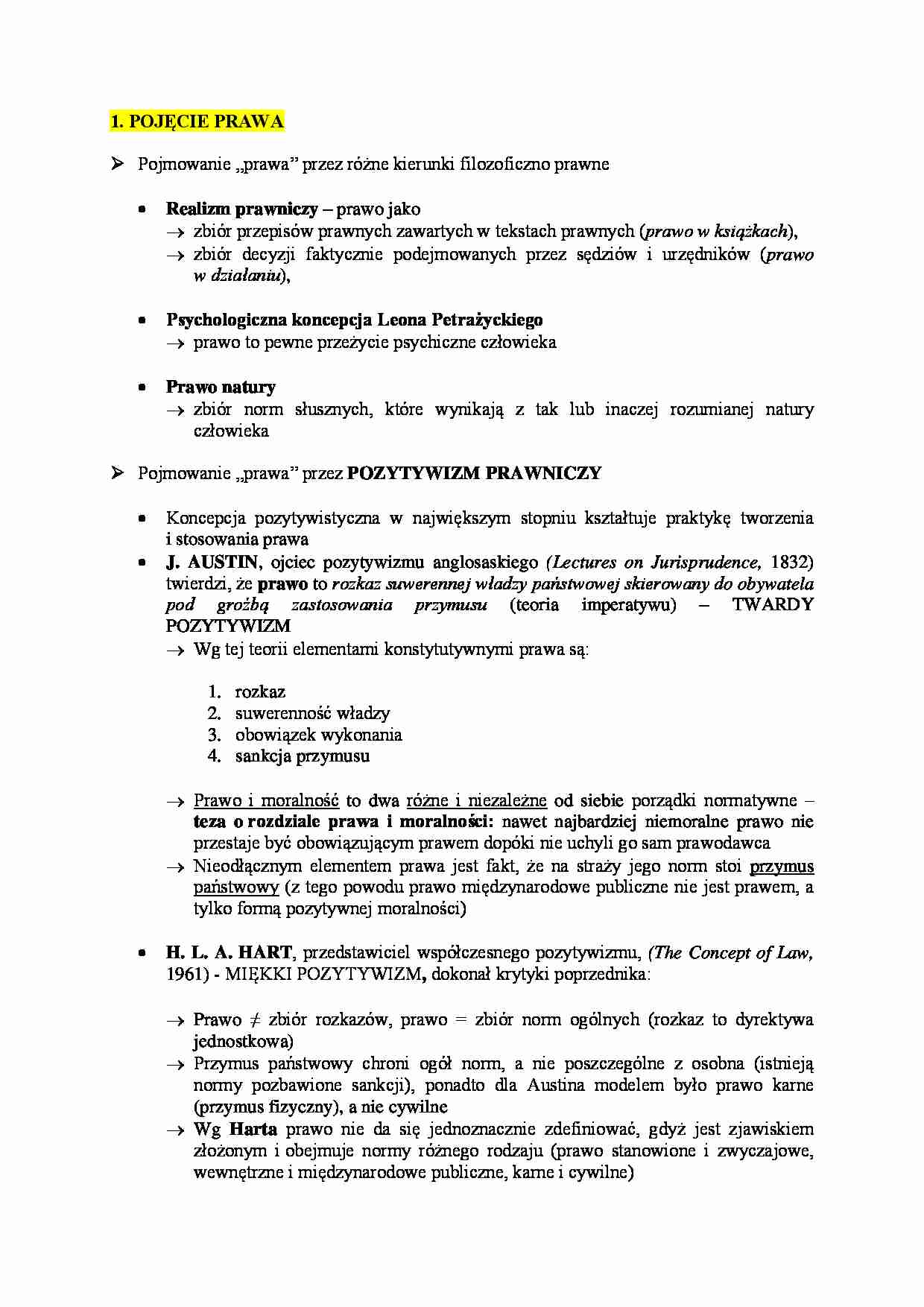 Pojęcie prawa - Realizm prawniczy - strona 1