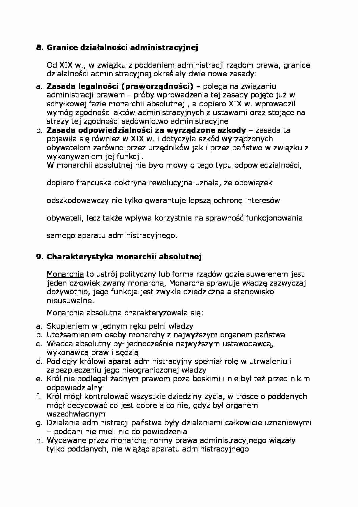 Administracja w absolutyzmie - strona 1