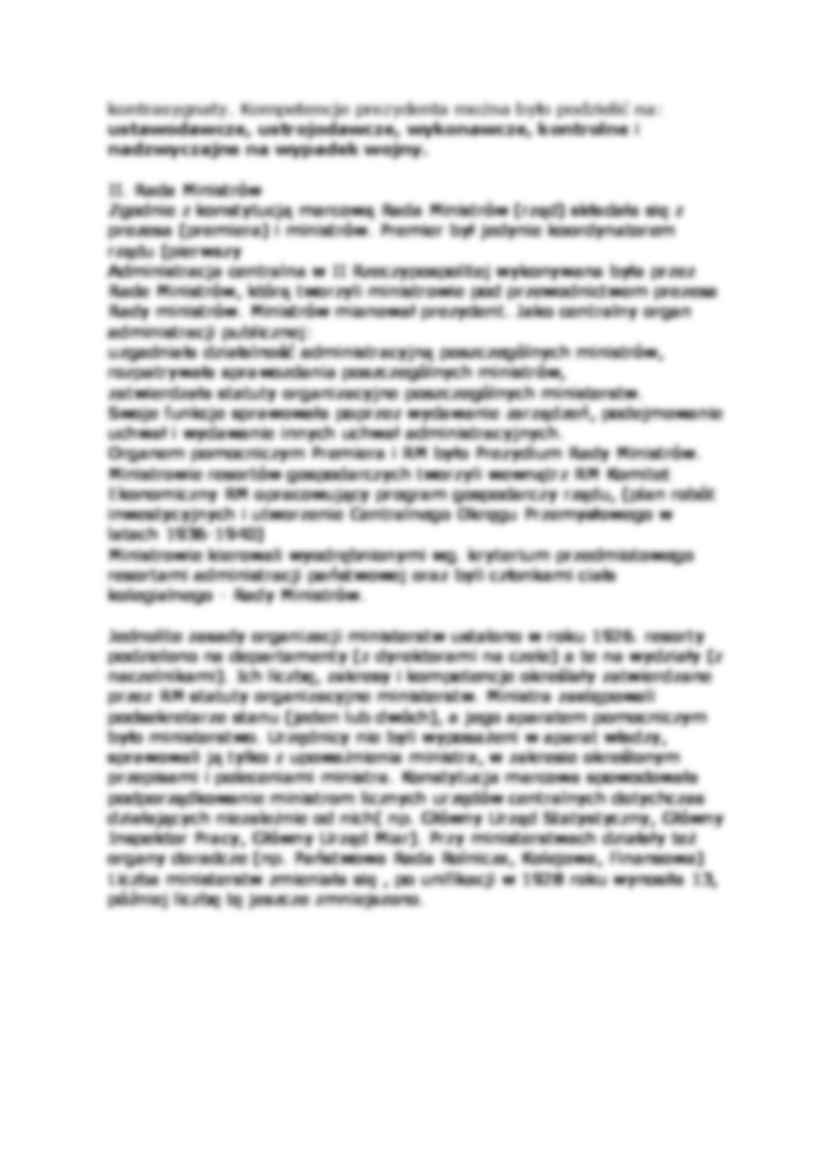 Administracja centralna w II Rzeczypospolitej. - strona 2