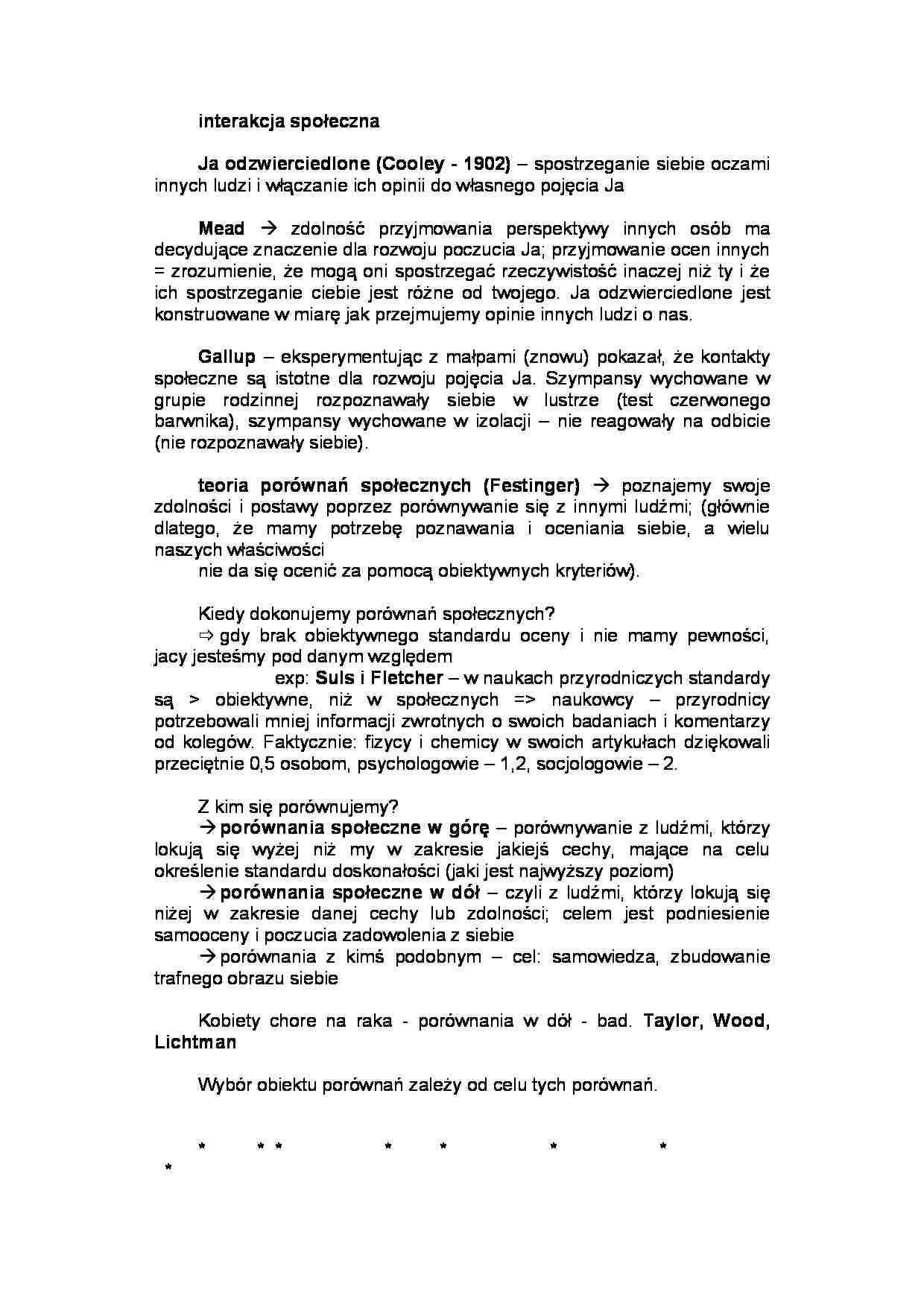 Interakcja społeczna - strona 1