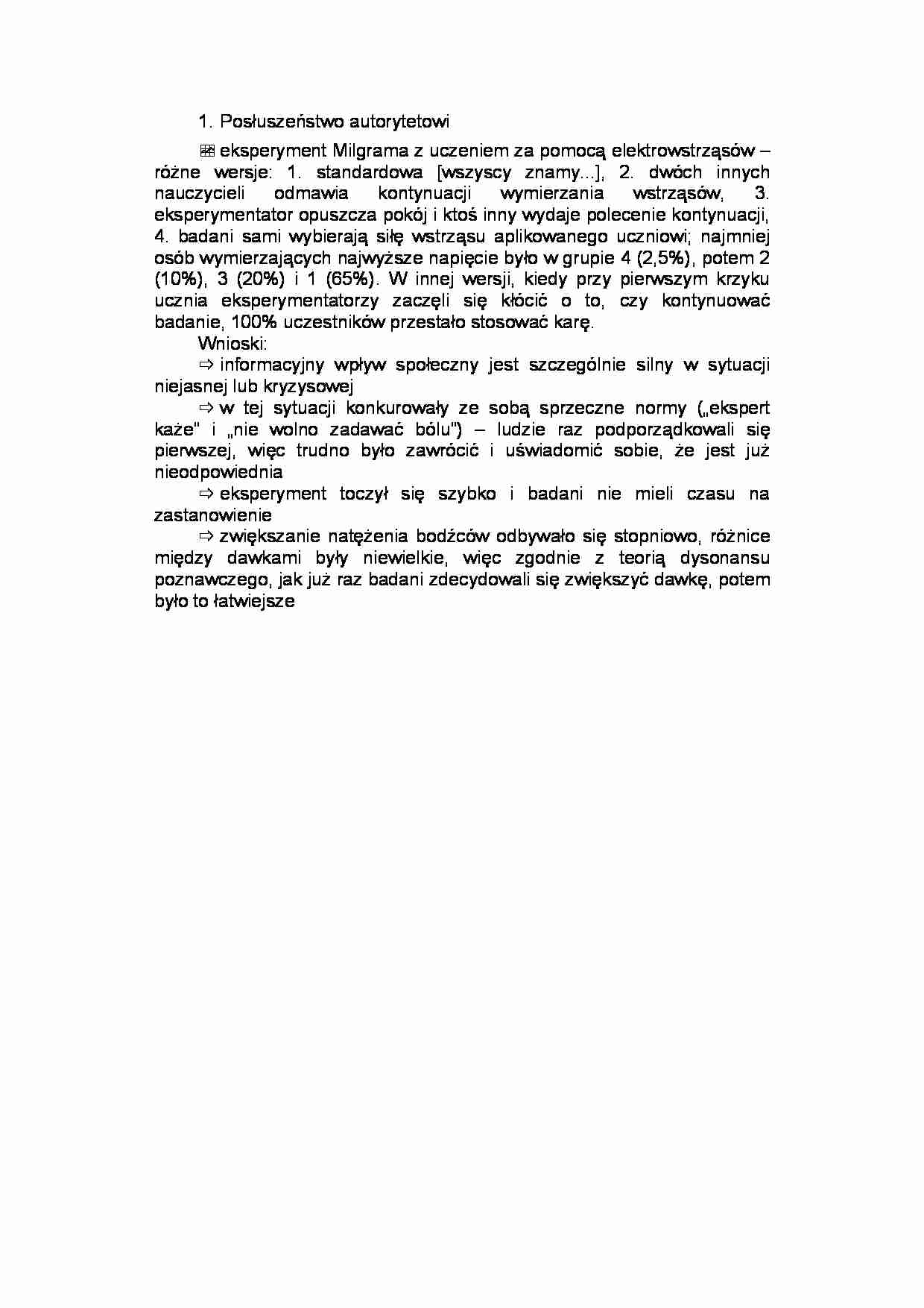 Posłuszeństwo autorytetowi - strona 1