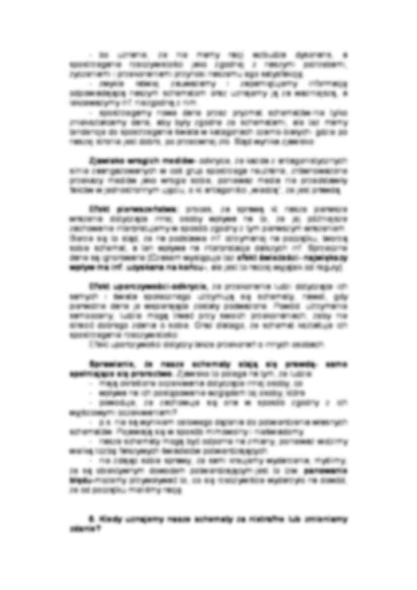 Poznanie społeczne - oszczędność poznawcza - strona 3