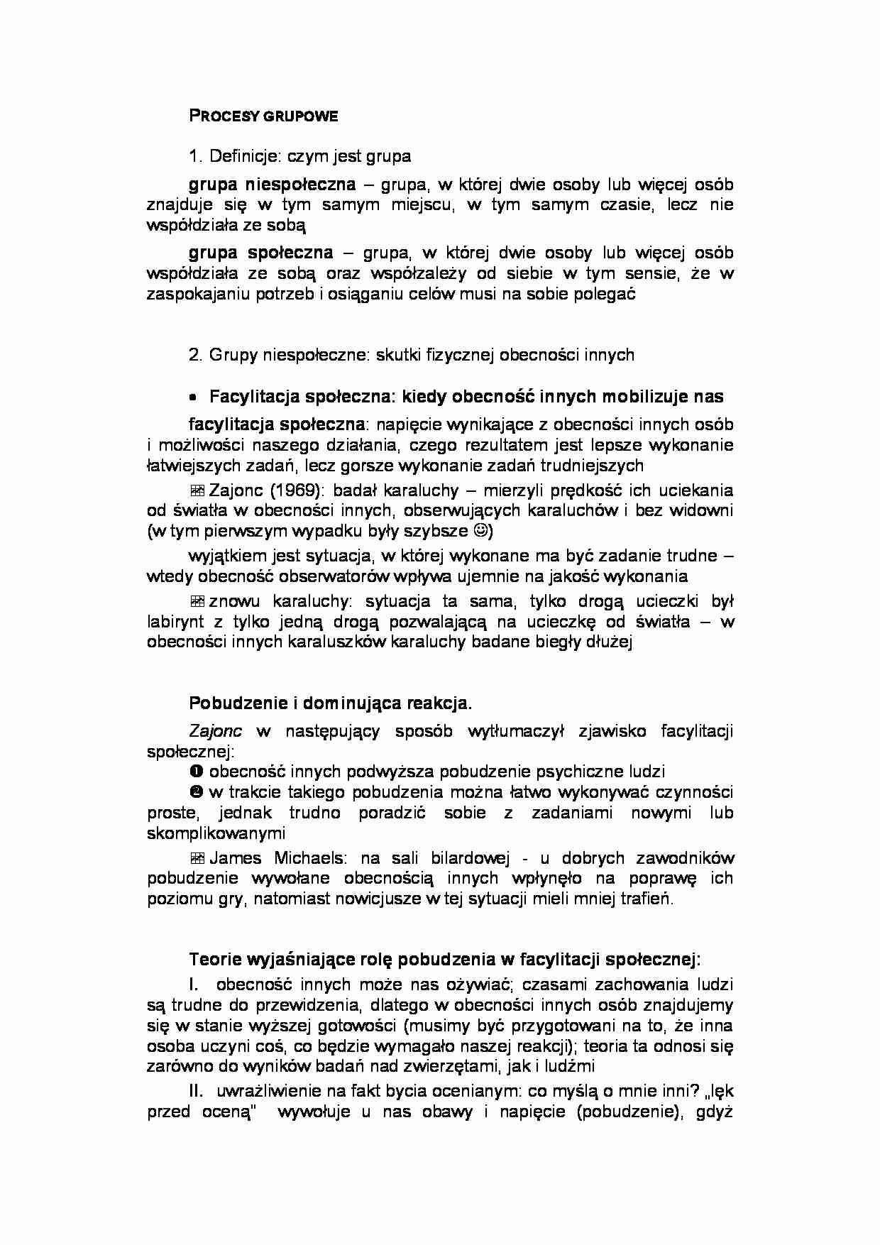 Procesy grupowe - strona 1