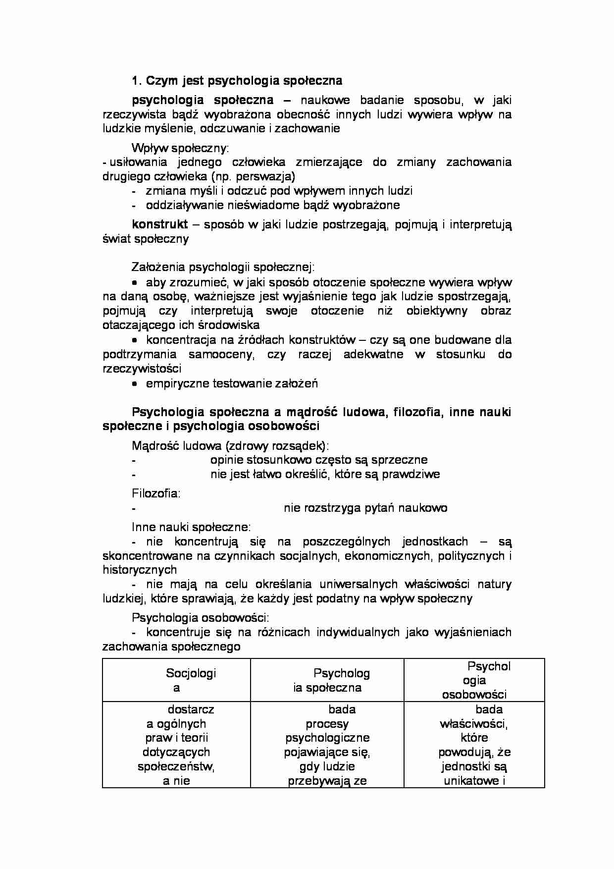 Wprowadzenie do psychologii - strona 1