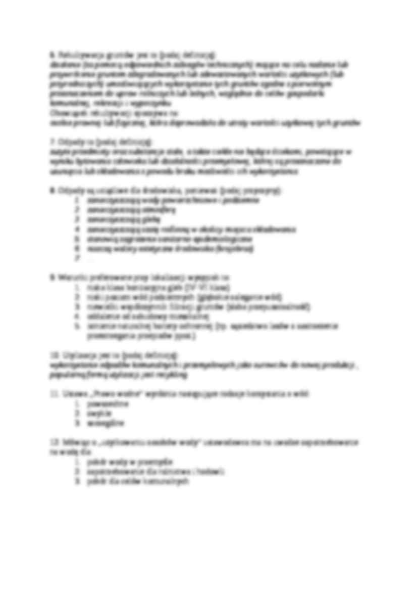 Kształtowanie i ochrona środowiska - 2009 poprawne odpowiedzi - strona 2