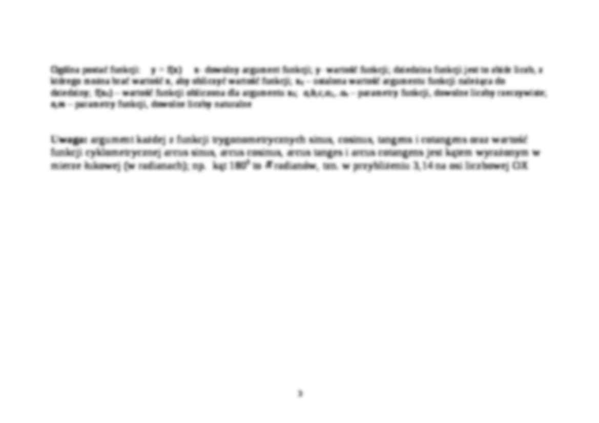 Tabela funkcji - strona 3