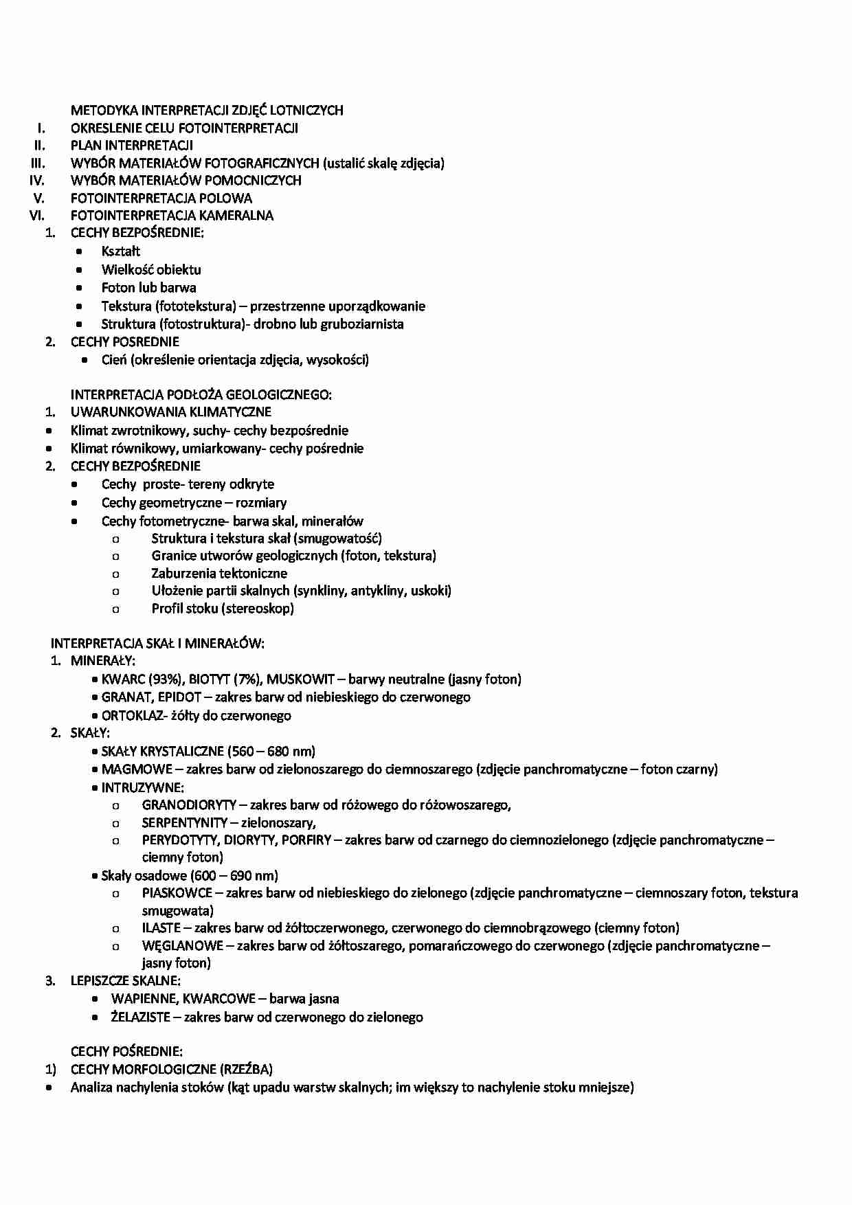 METODYKA INTERPRETACJI ZDJĘĆ LOTNICZYCH - strona 1