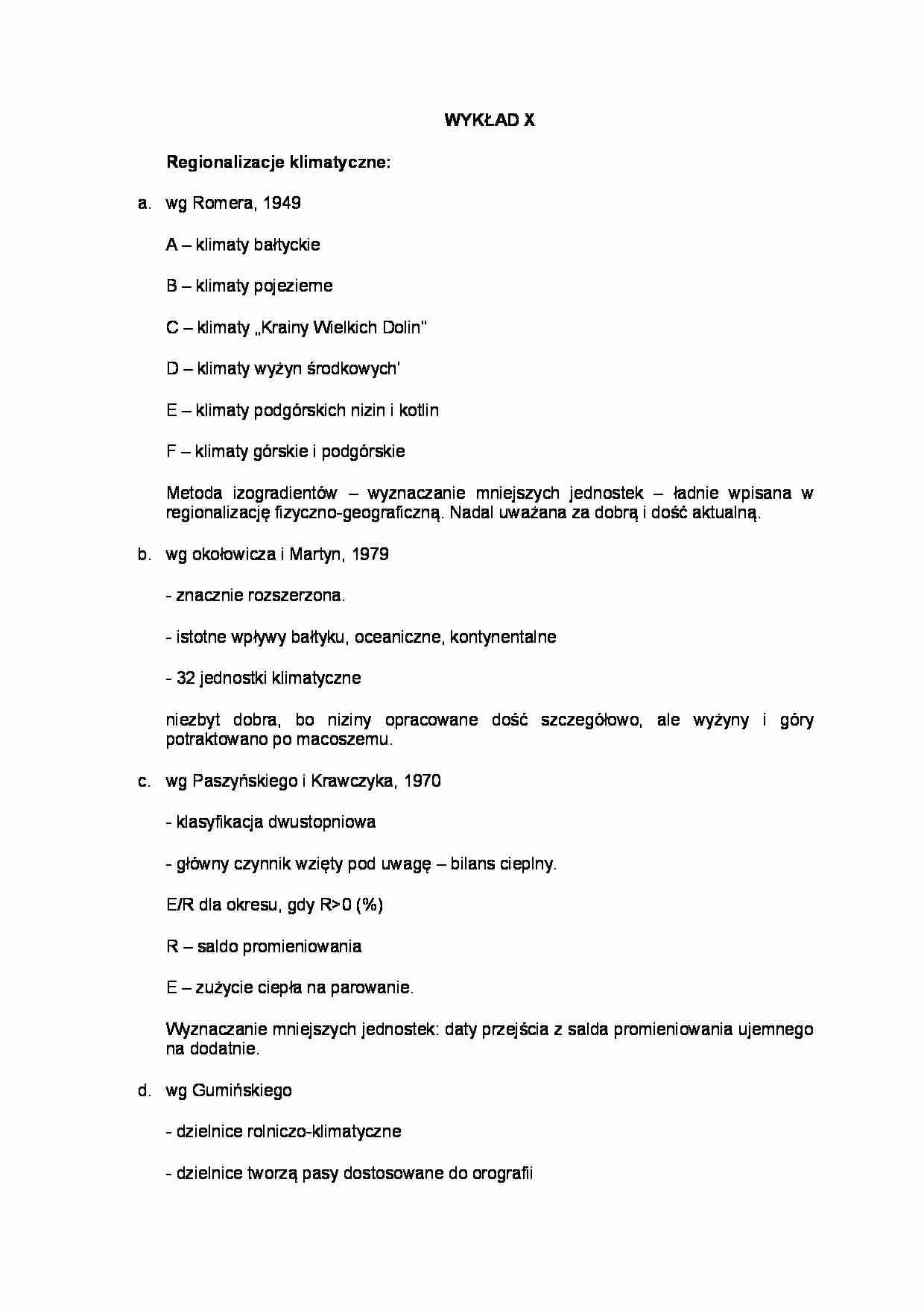 Wykład 10 z geografii fizycznej Polski - strona 1