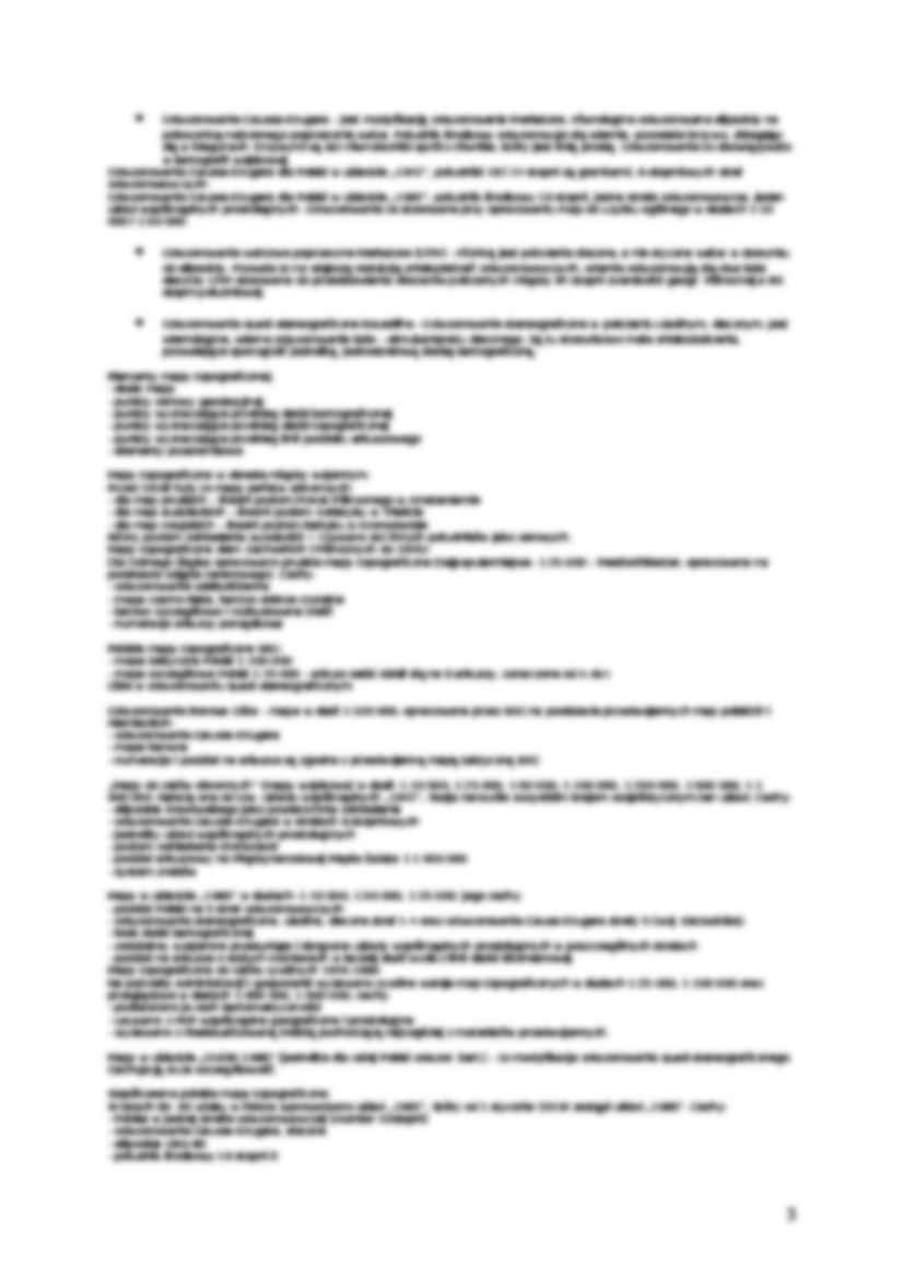 Skrypt wykładów do egzaminu z kartografii i topografii - strona 3