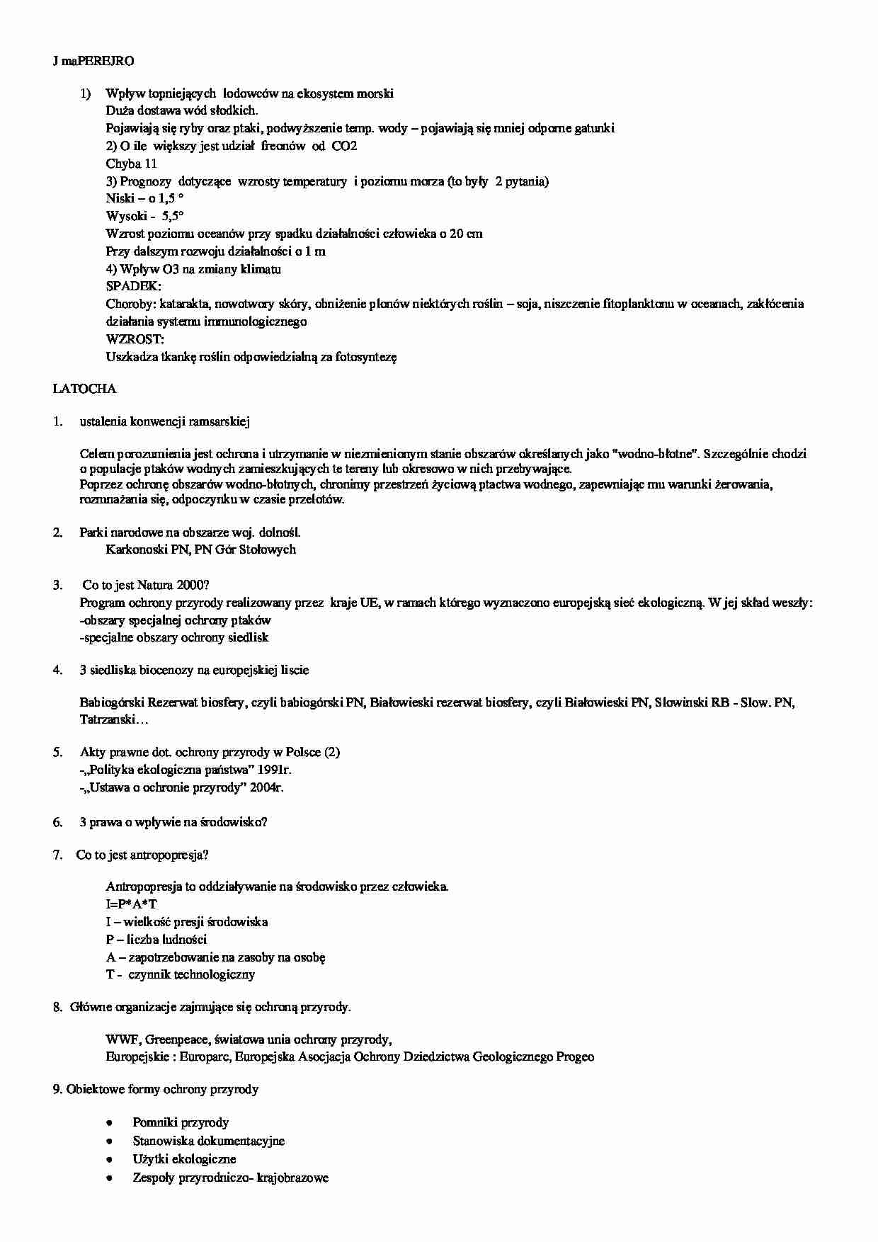 Pytania: część Pereyma i Latocha - strona 1