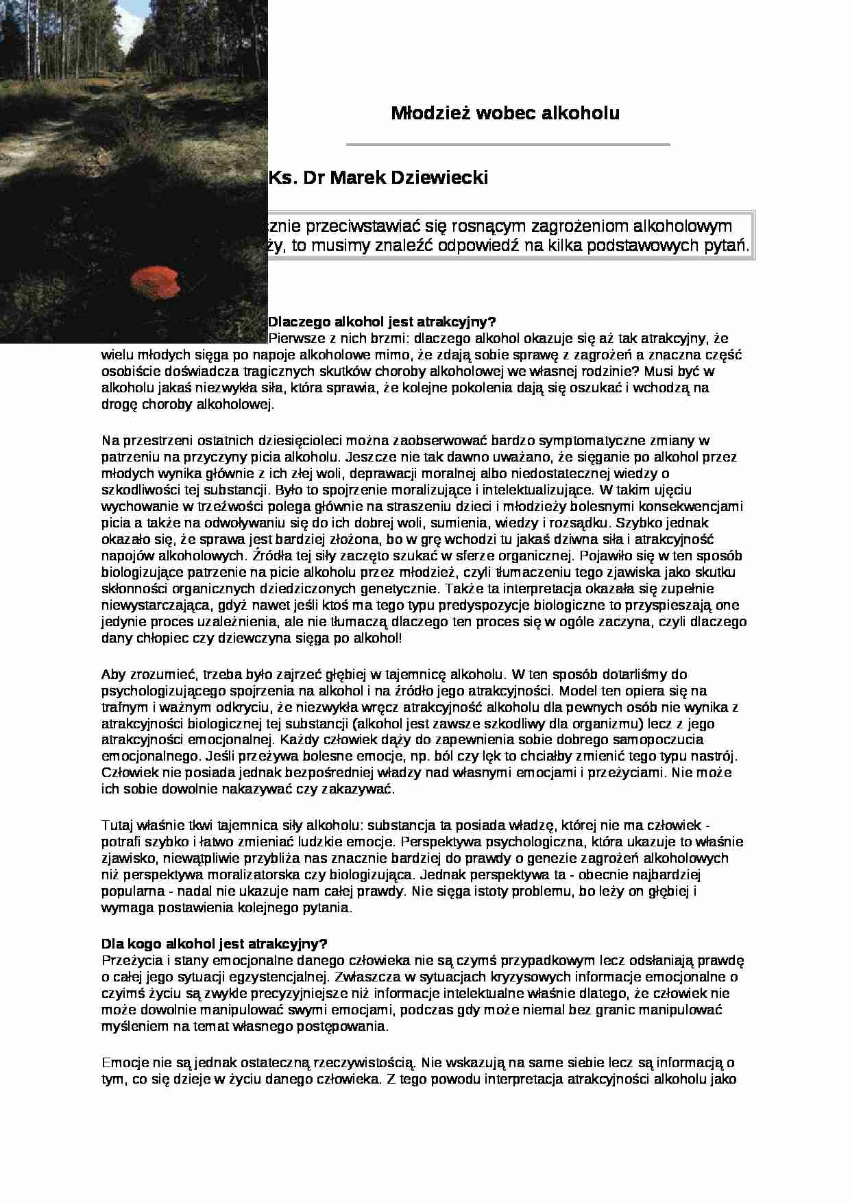 Młodzież wobec alkoholu - strona 1