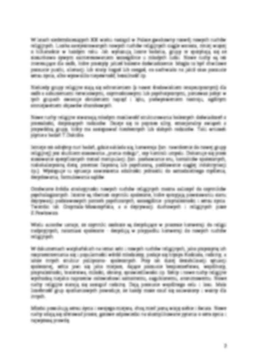 Sekty destrukcyjne a poszukiwanie tożsamości - strona 2