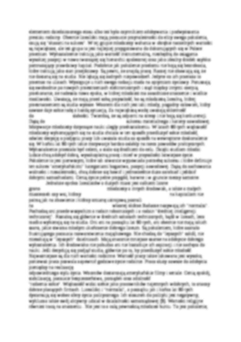 Wpływ zmian ustrojowych po 1989 roku na aspiracje młodzieży - strona 3